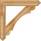 Ekena Millwork Olympic Arts and Crafts Rough Sawn Bracket w/ Offset Brace, Western Red Cedar, 8"W x 46"D x 46"H BKT0806X46X46OLY03RWR - alternate 4